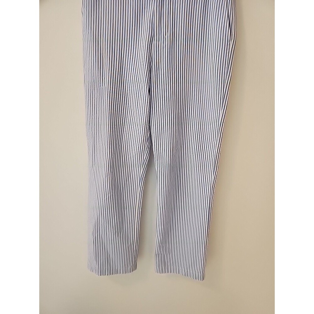 Vineyard Vines Boys Pants Blue White Size 12 Seersucker Adjustable Waist Whale